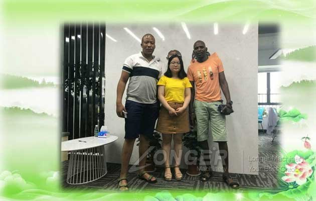 The South Africa Customer Visit Company For Cube Sugar Production Line